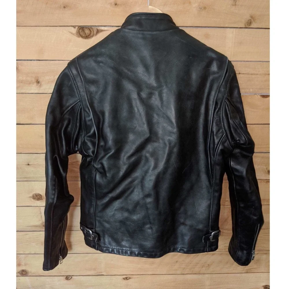 Schott NYC Leather Motorcycle Jacket - sz 36